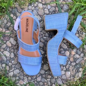 Pastel Blue Platform Sandal (NWOT)